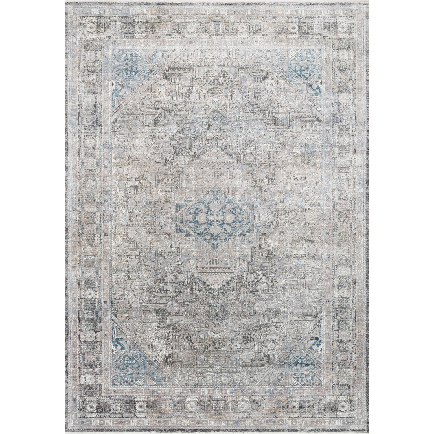 Loloi II Gemma GEM-05 Silver / Blue Rug