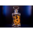Vista Alegre Golden Whisky Decanter with Gold Monkey