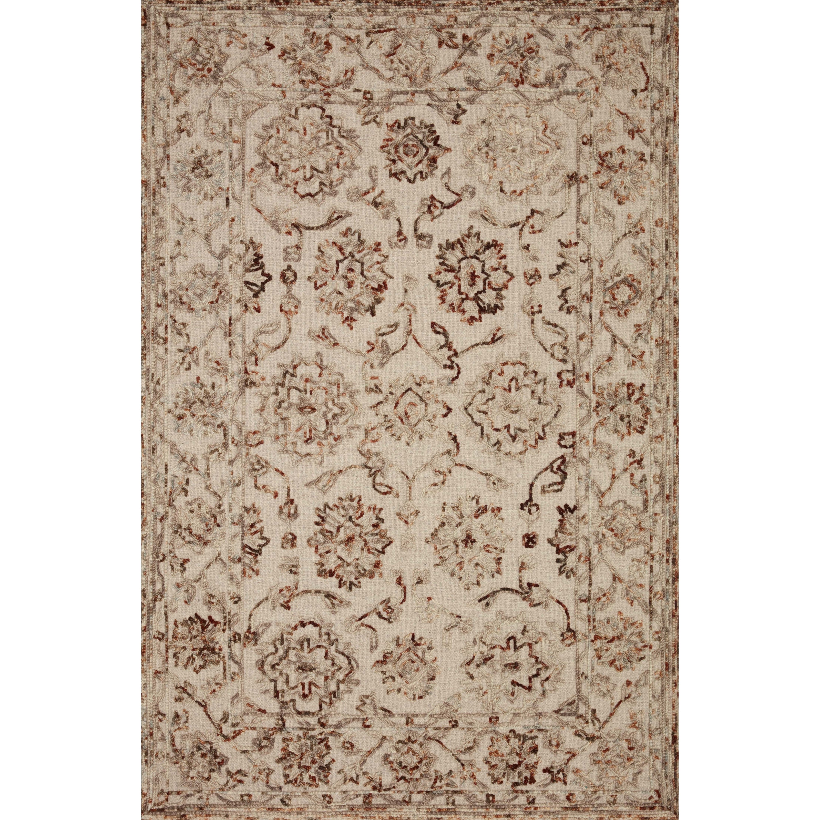 Loloi II Halle HAE-03 Taupe / Rust Rug