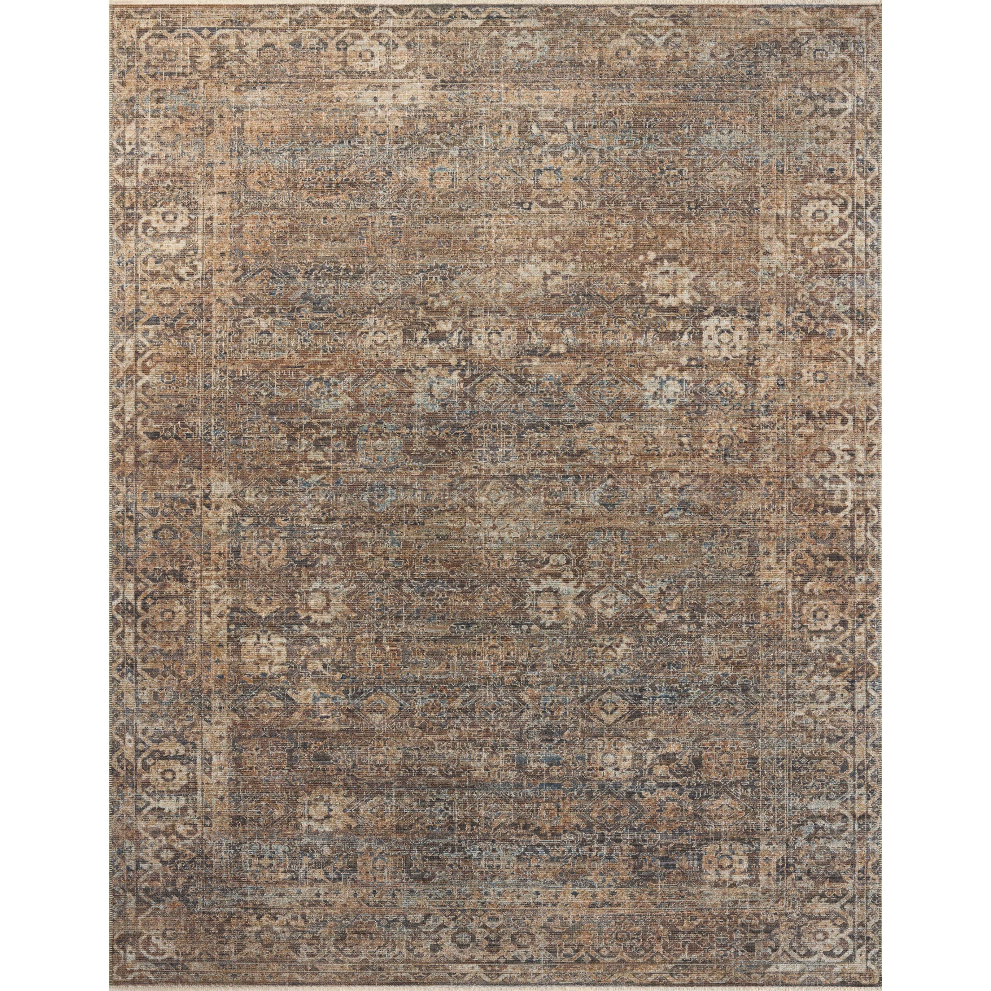 Loloi Heritage HER-07 Mocha / Denim Rug