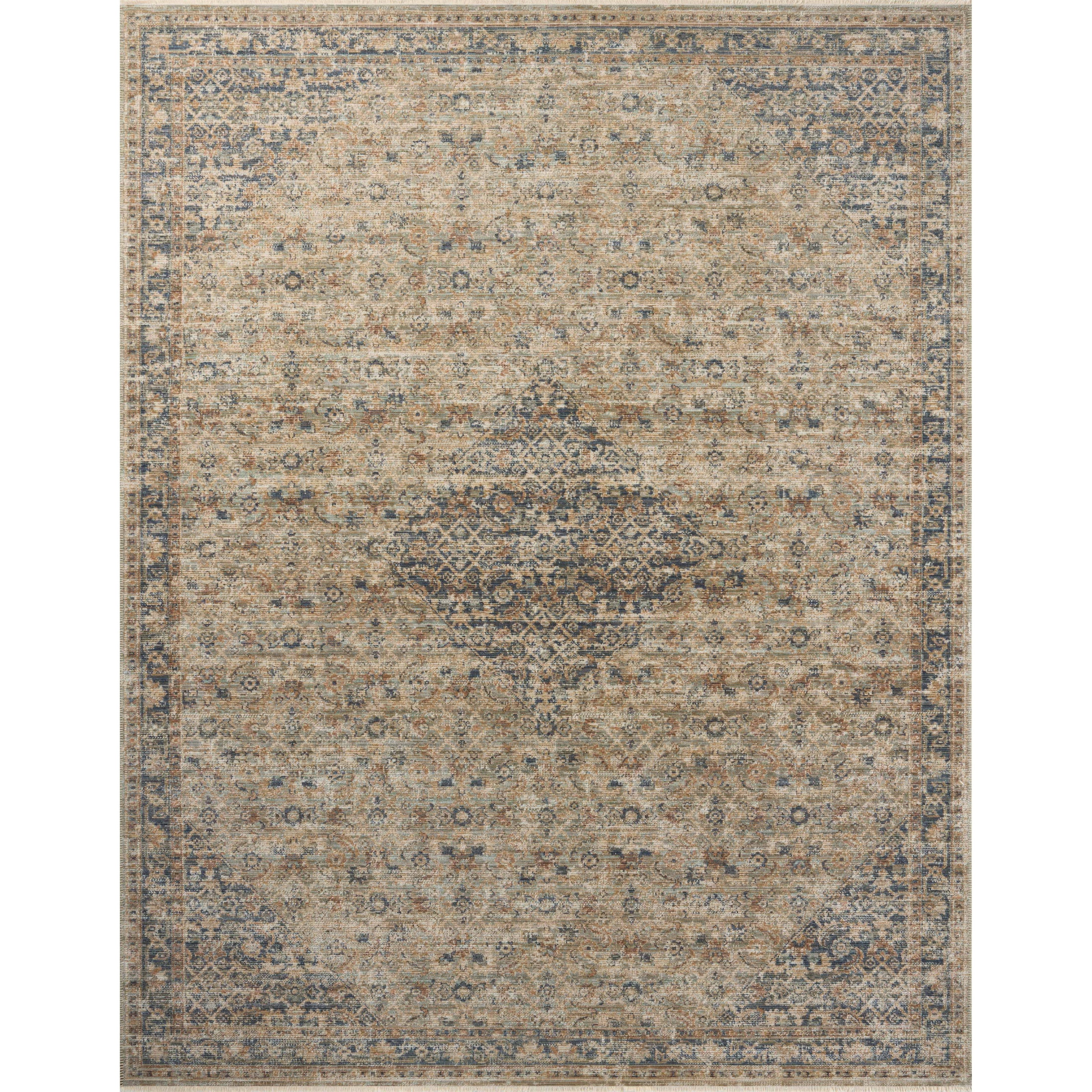 Loloi Heritage HER-08 Sage / Navy Rug