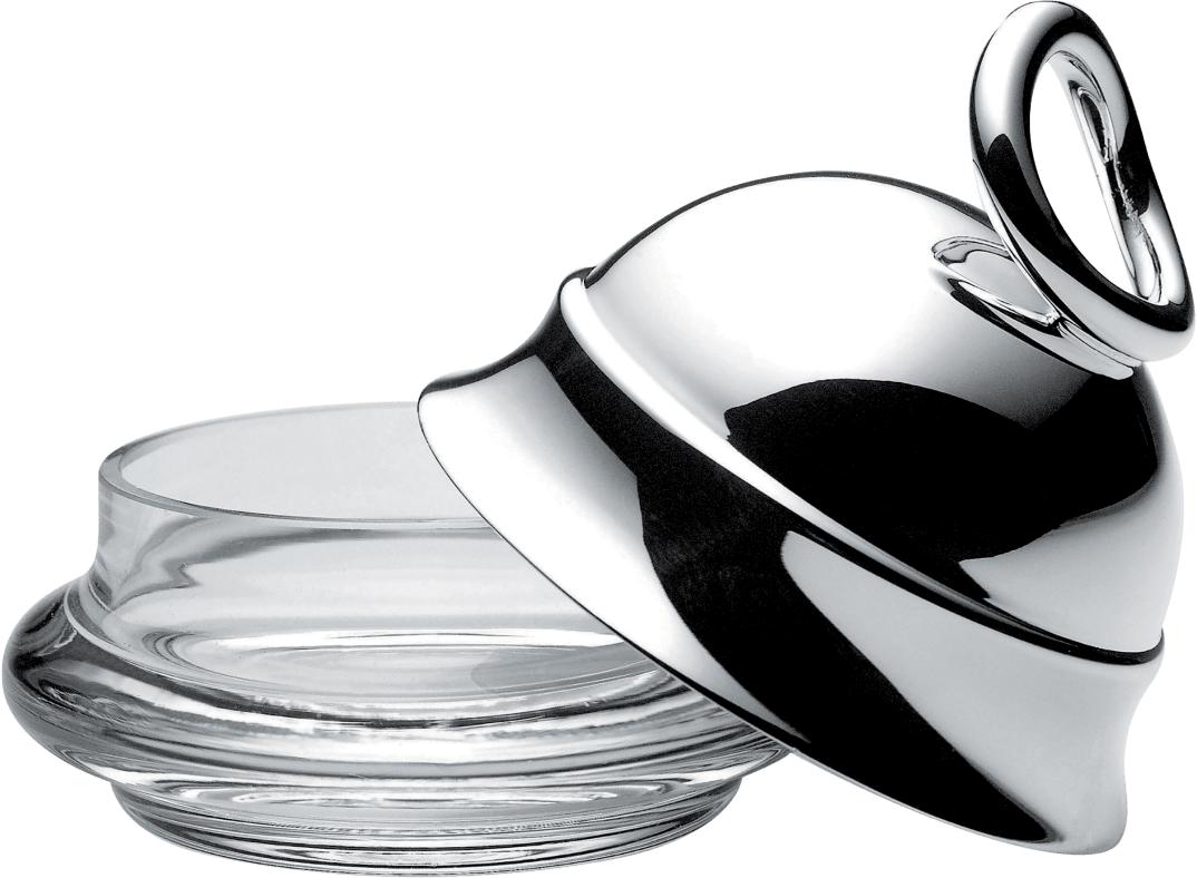 Christofle Vertigo Silver-Plated Personal Lidded Butter Dish