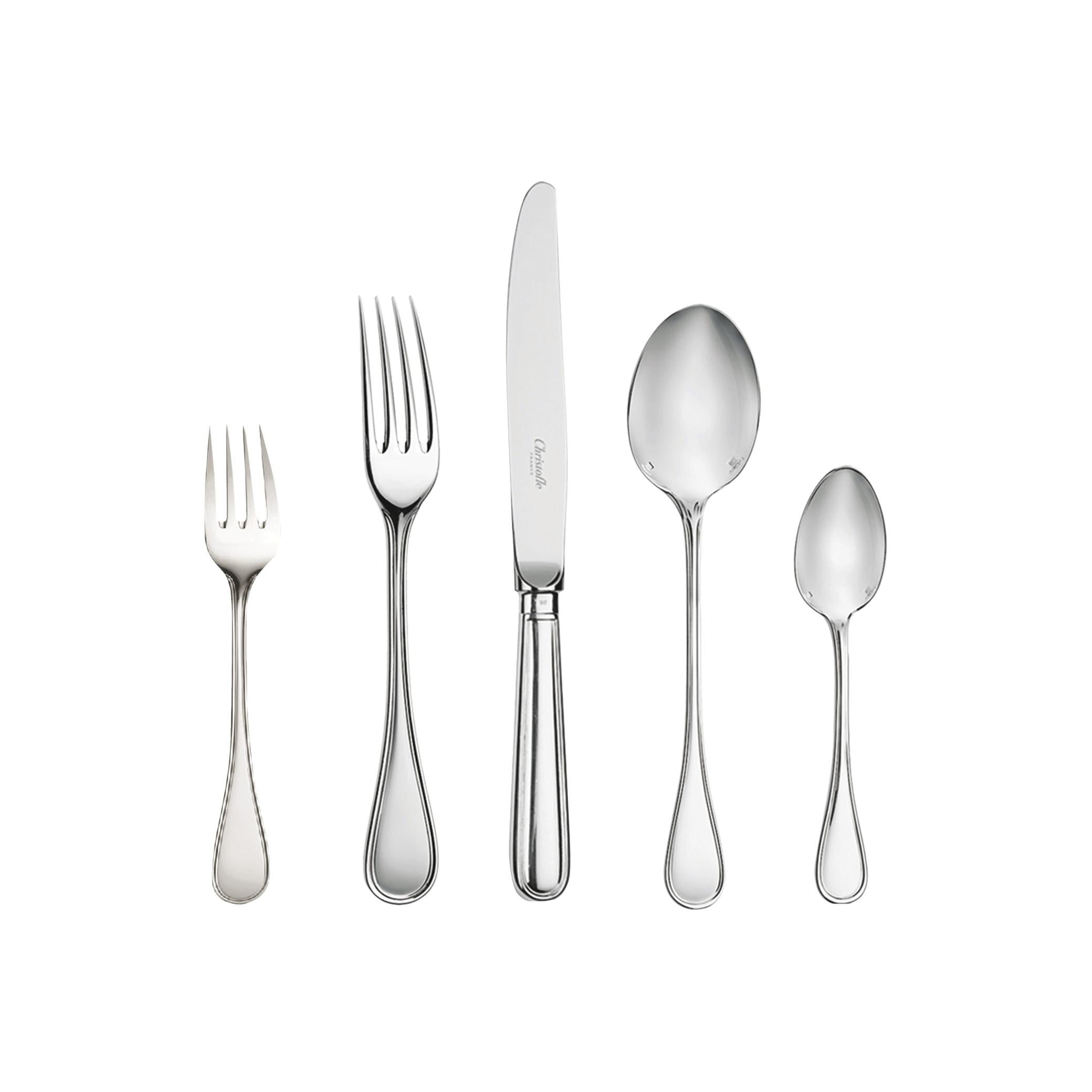 Christofle Albi 5-Piece Silver-Plated Flatware Set