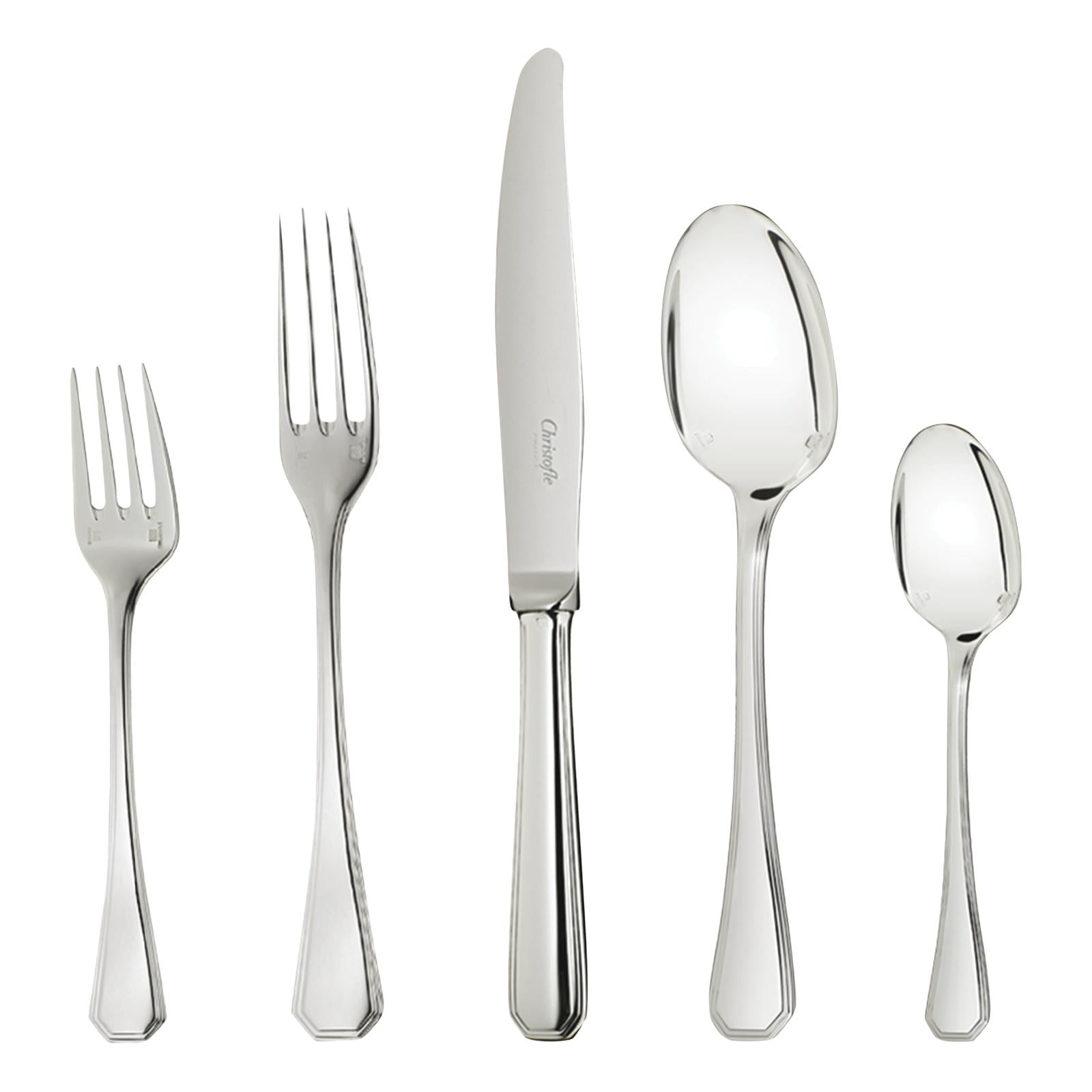 Christofle America Silver Plated 5-Piece Place Setting