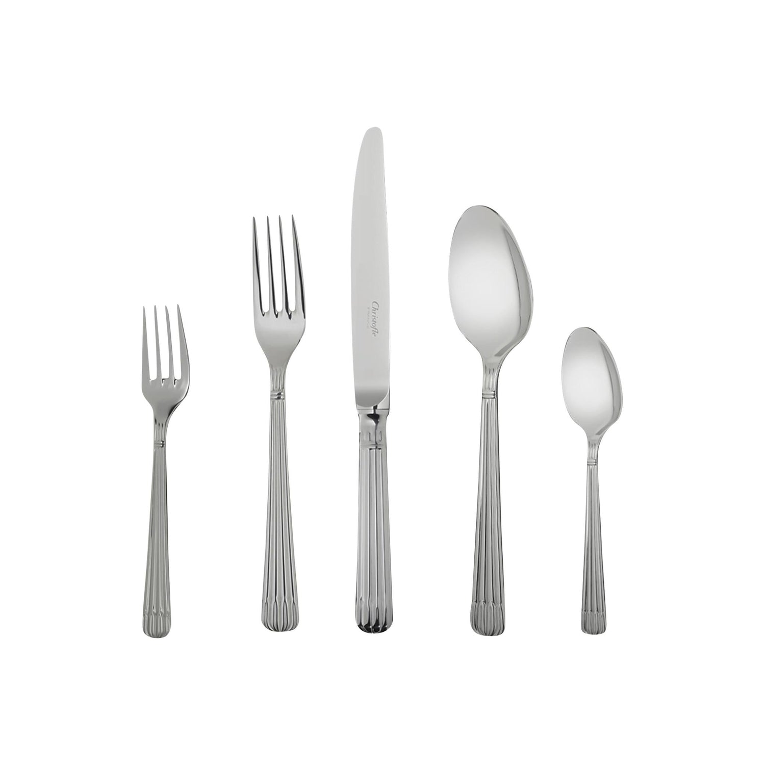 Christofle Osiris 5-Piece Stainless Steel Flatware Set