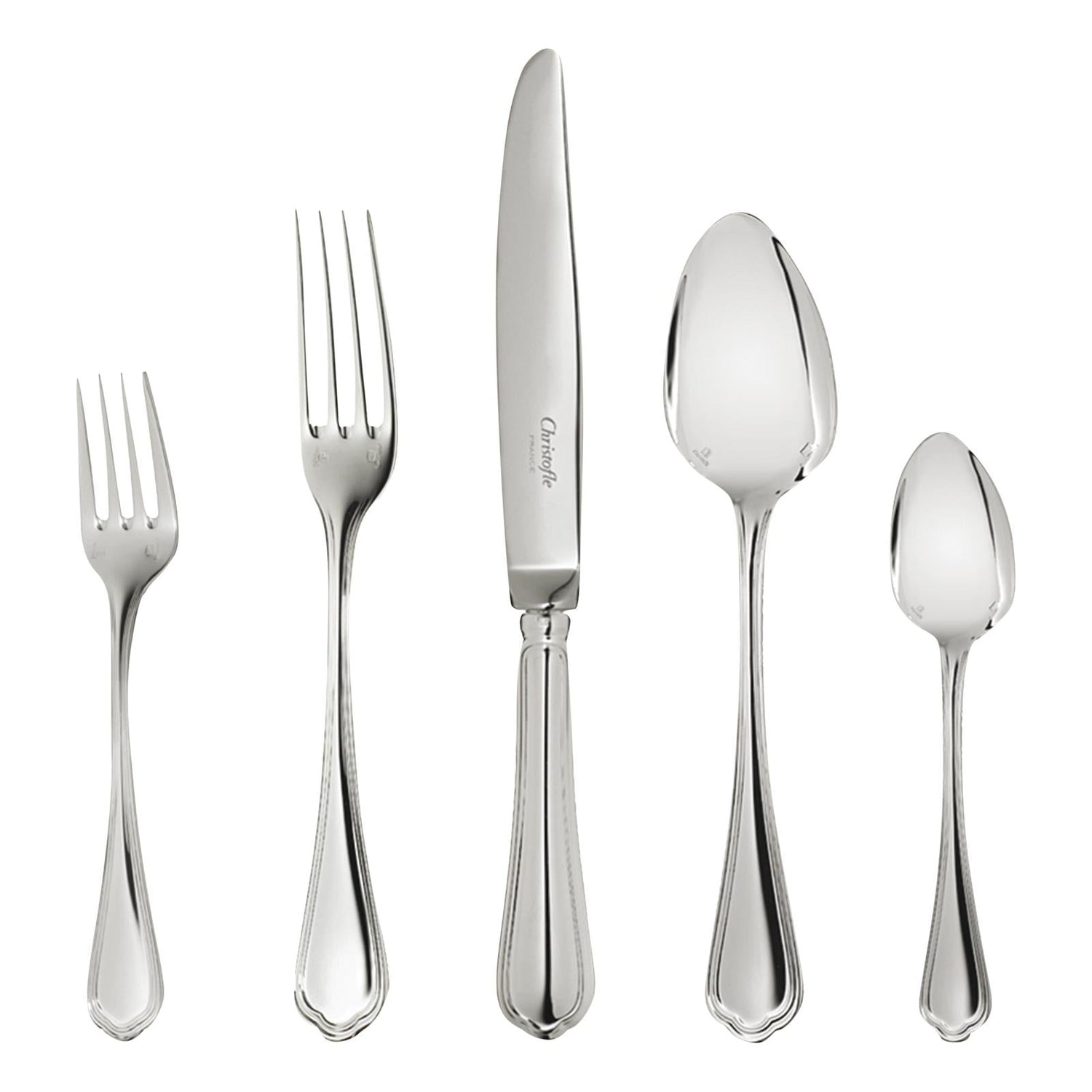 Christofle Spatours Silver Plated 5-Piece Place Setting