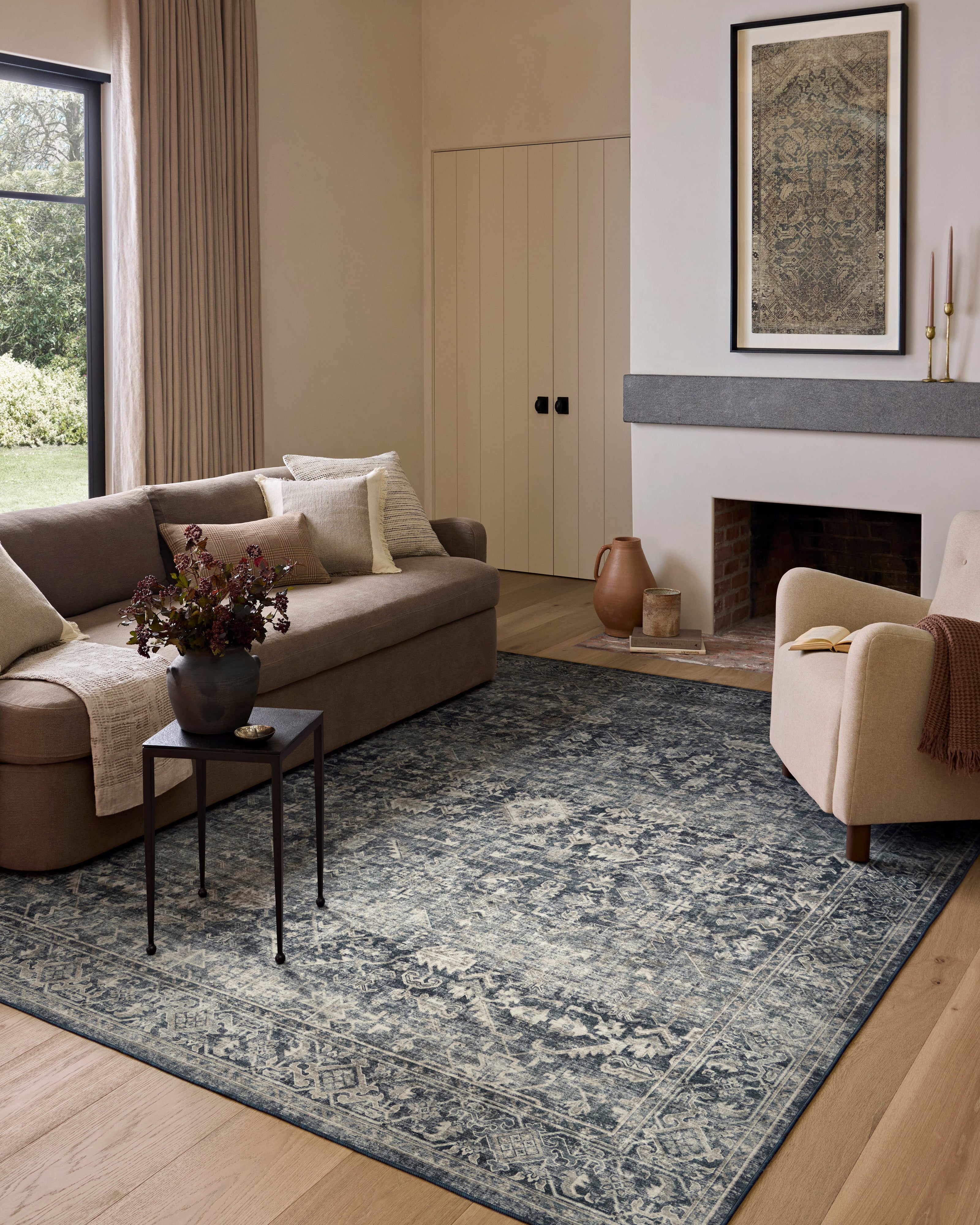 Amber Lewis Josie Ocean / Natural Rug DC10