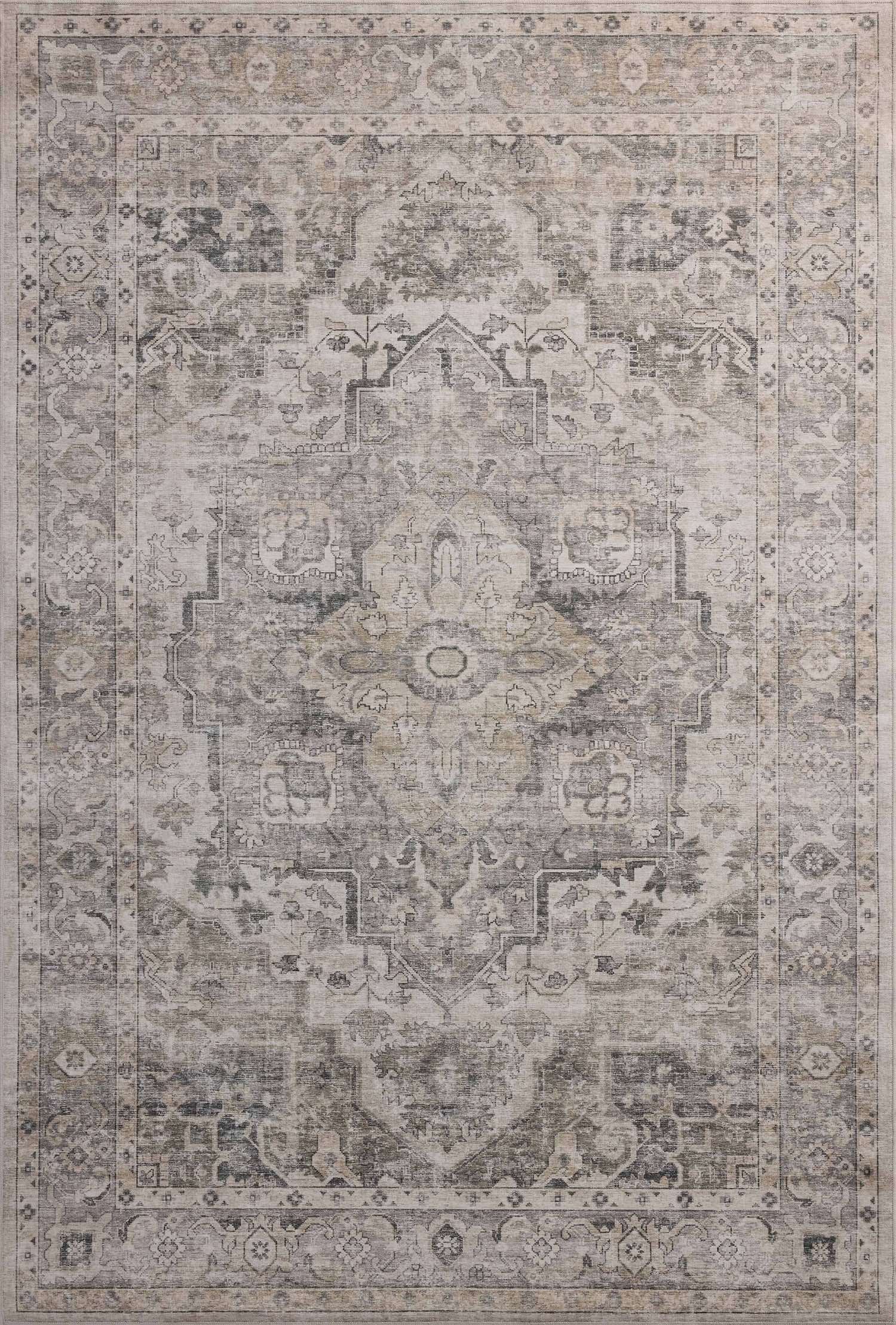 Amber Lewis Josie Silver / Natural Rug DC10