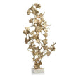 John Richard Ginkgo Leaves On White Marble