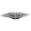John Richard Rays Of Blue And White Glass Charger