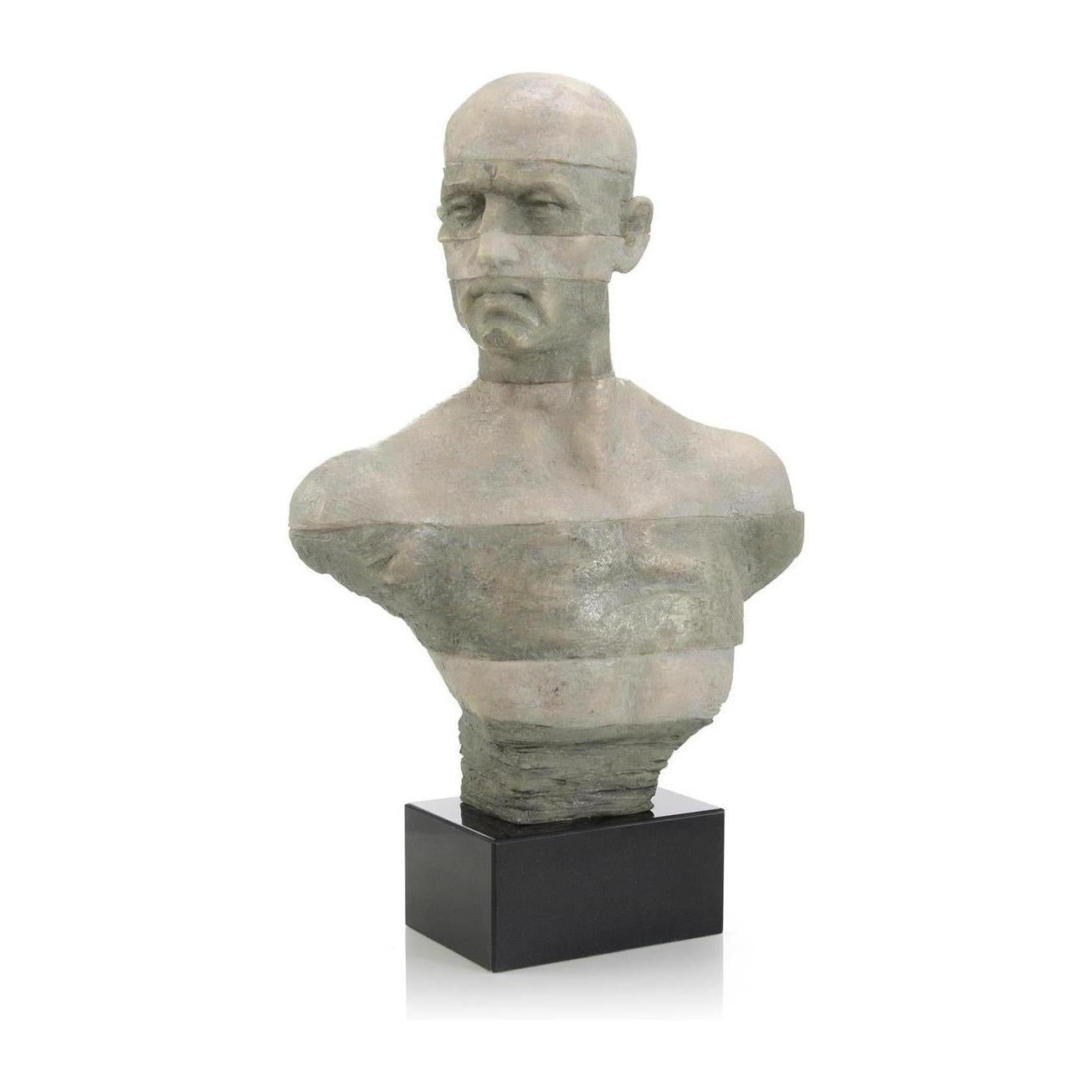 John Richard Decor Two-Tone Gray Bust Sculpture