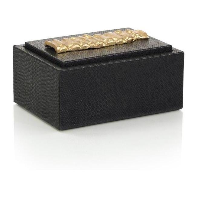 John Richard Decor Trapz Vegan Snakeskin Box