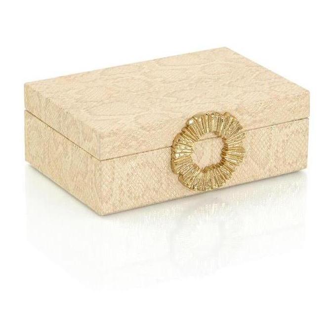 John Richard Decor Dazzle Vegan Snakeskin Box