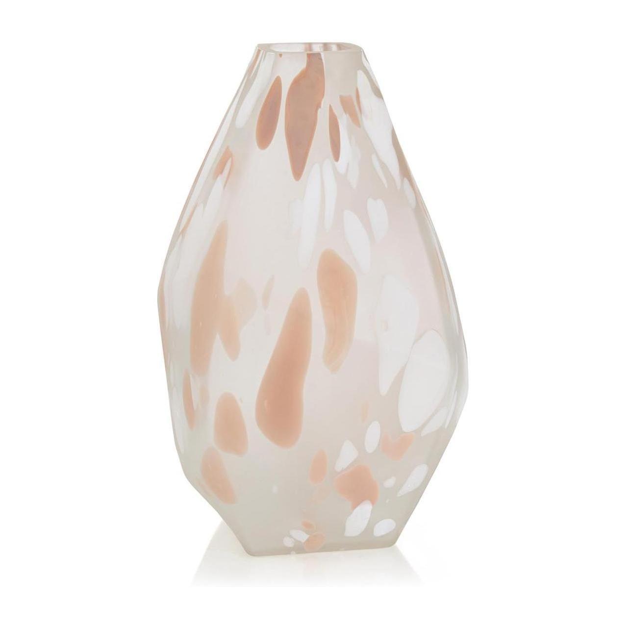John Richard Decor Blush Rock Glass Vase
