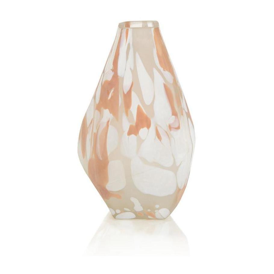 John Richard Decor Blush Rock Glass Vase