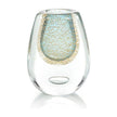 John Richard Decor Gold Flecked Blue Handblown Glass Vase III
