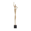 John Richard Decor Posing Female Gold Sculpture I