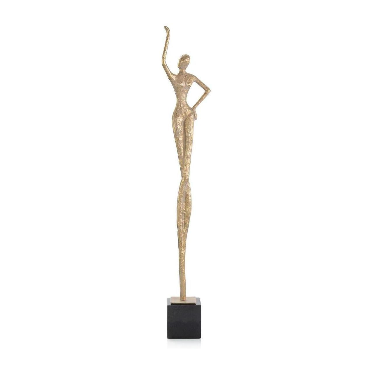 John Richard Decor Posing Female Gold Sculpture I