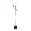 John Richard Posing Female Gold Sculpture III