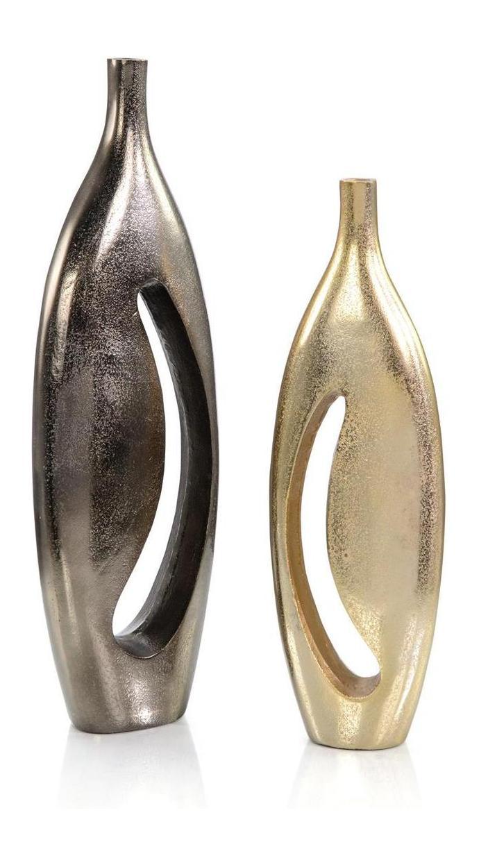 John Richard Decor A Set of Two Abertura Tall Jug Vases