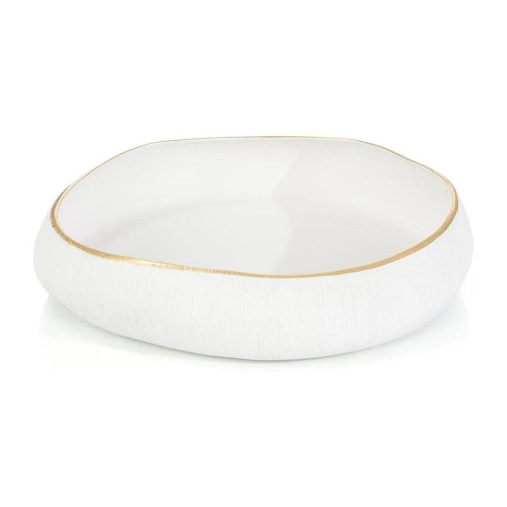 John Richard Decor White Free-form Bowl II