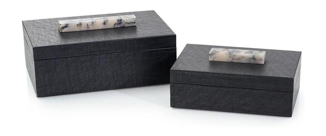 John Richard Decor A Set of Two Midnight Boxes