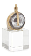 John Richard Decor Agate Philosopher Sculpture on Crystal Base