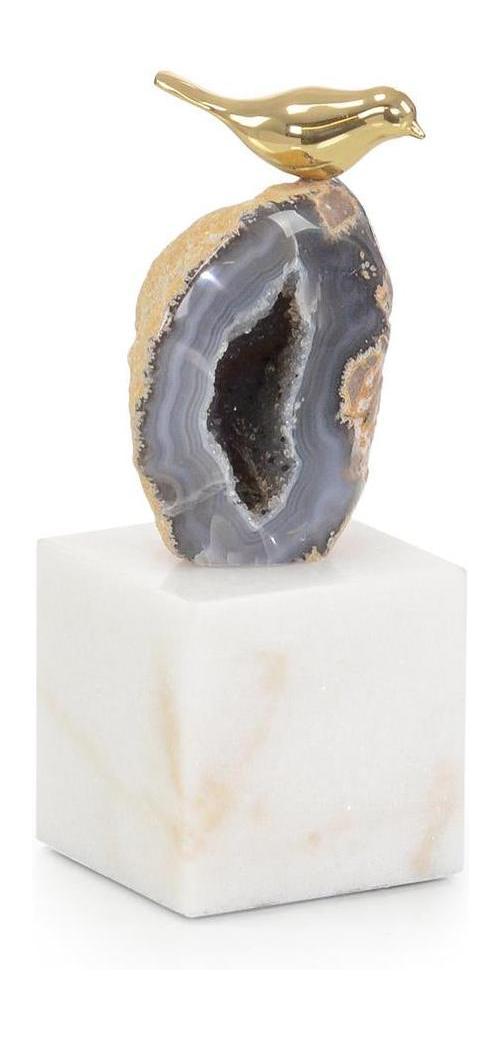 John Richard Decor Agate Roost Sculpture on Marble Base