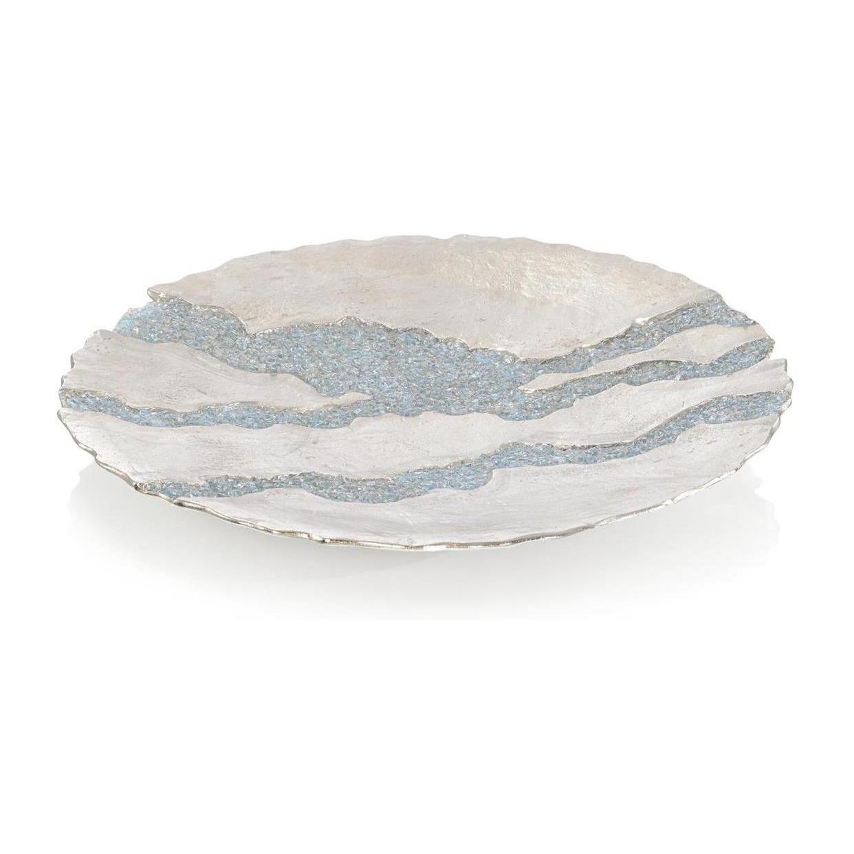 John Richard Decor Rift Charger, Nickel