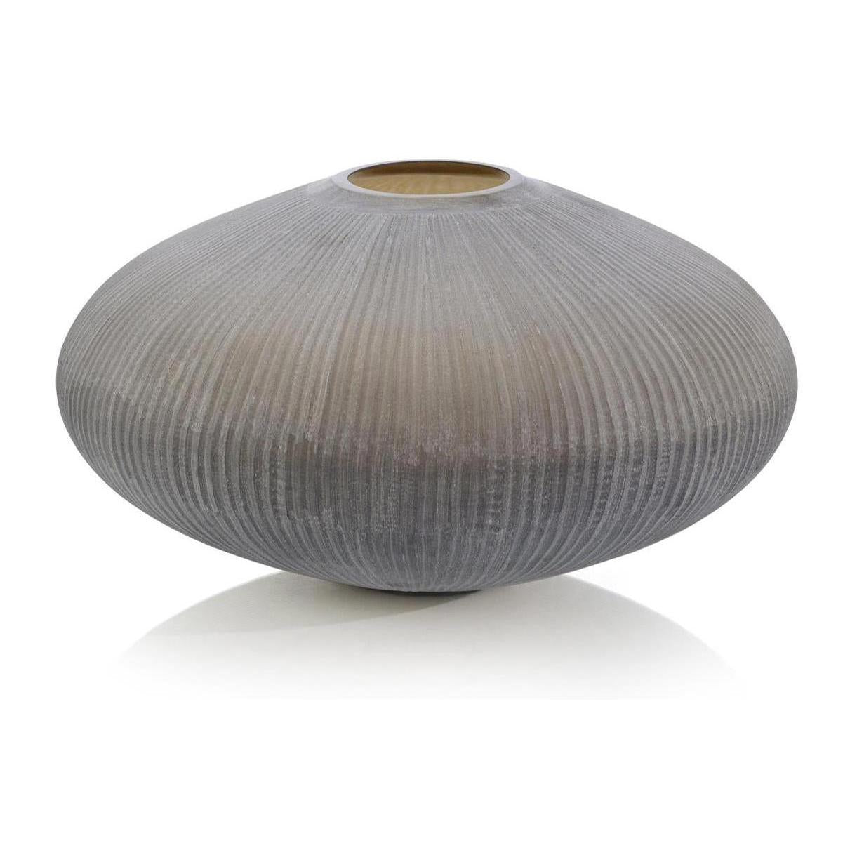 John Richard Decor Pinstripe Disc Vase