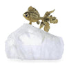 John Richard Decor Fantail Goldfish Sculpture on Selenite II