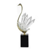 John Richard Decor Crystalline Bird Sculpture on Black Base