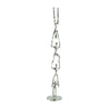 John Richard Decor Gymnast Tower Sculpture, Large Nickel