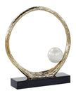 John Richard Decor Anello di Perle Sculpture on Iron Base
