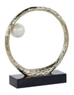 John Richard Decor Anello di Perle Sculpture on Iron Base