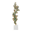 John Richard Decor Gleaming Leaf Sculpture on Marble Base