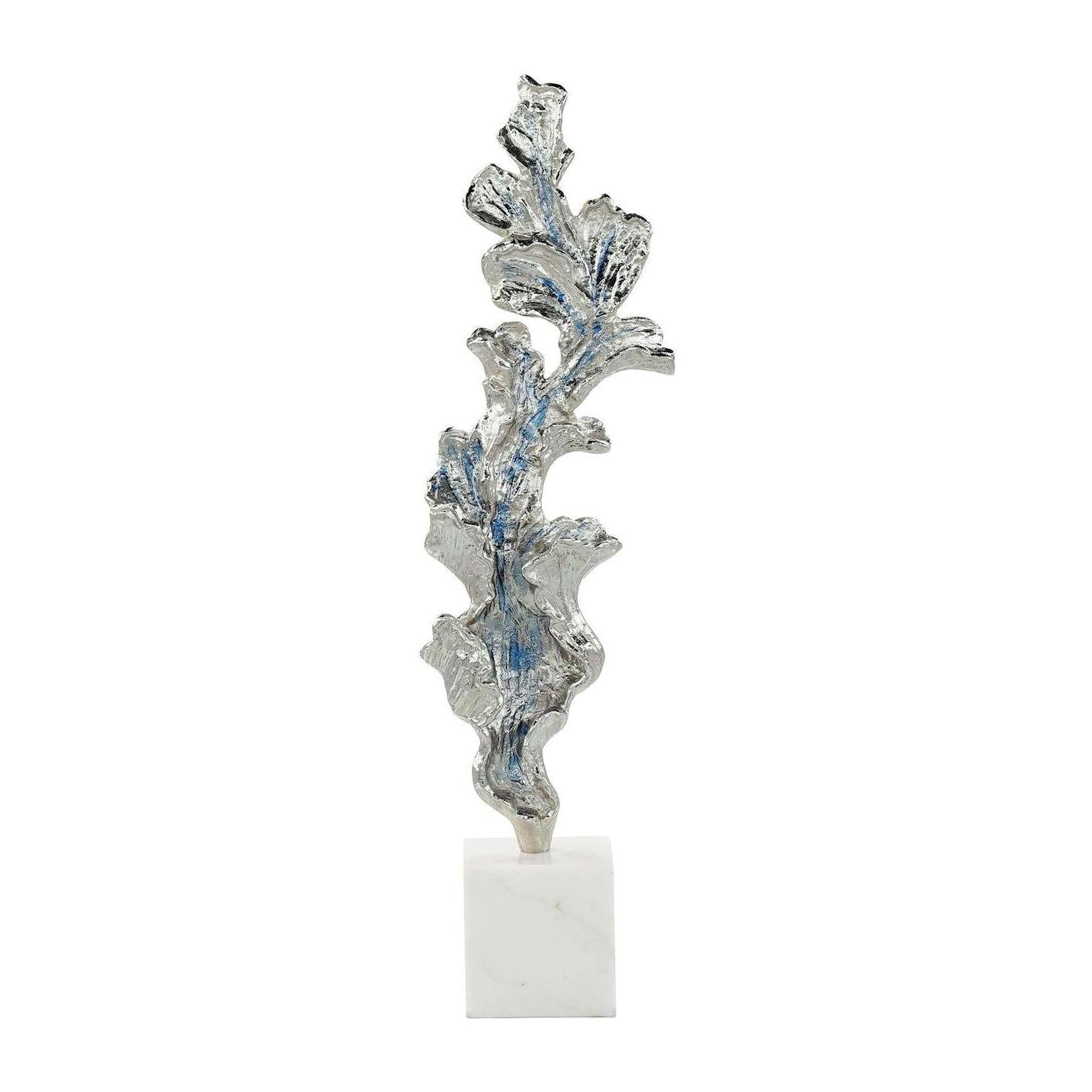John Richard Decor Gleaming Leaf Sculpture on Marble Base
