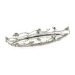 John Richard Decor Orchids in Bloom Tray, Nickel