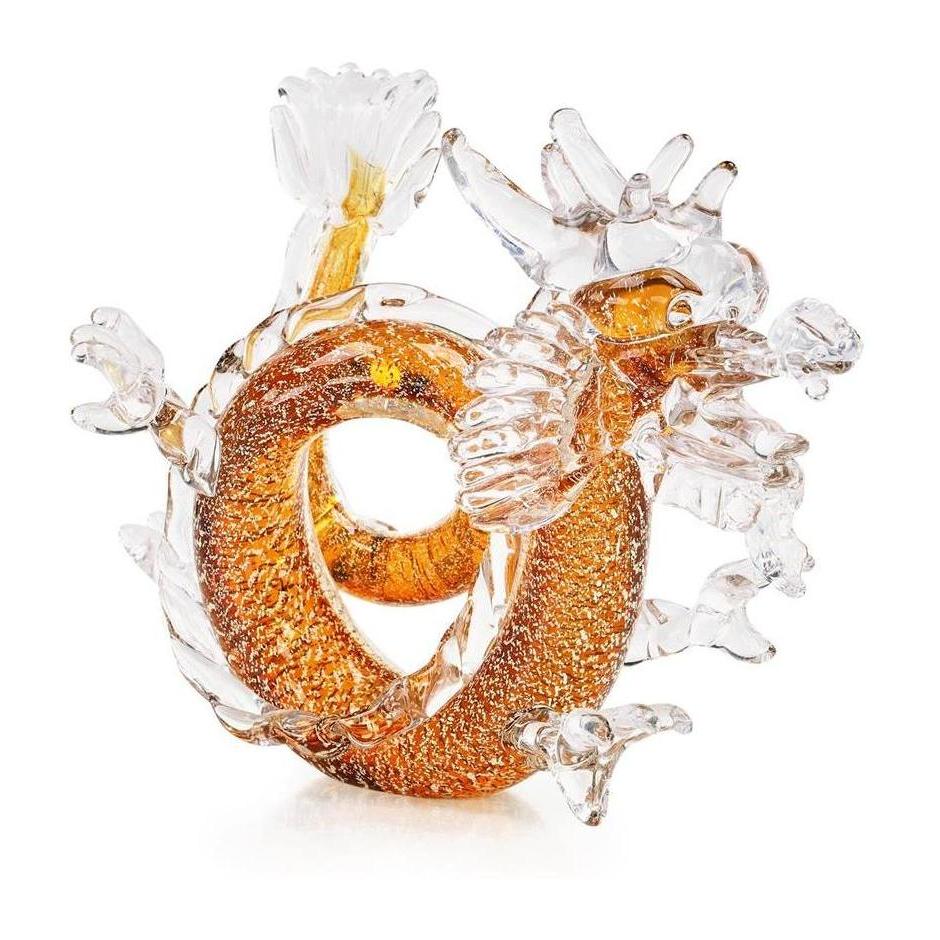 John Richard Decor Glass Dragon Sculpture