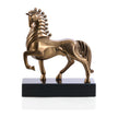 John Richard Decor Plated Horse Sculpture on Marble