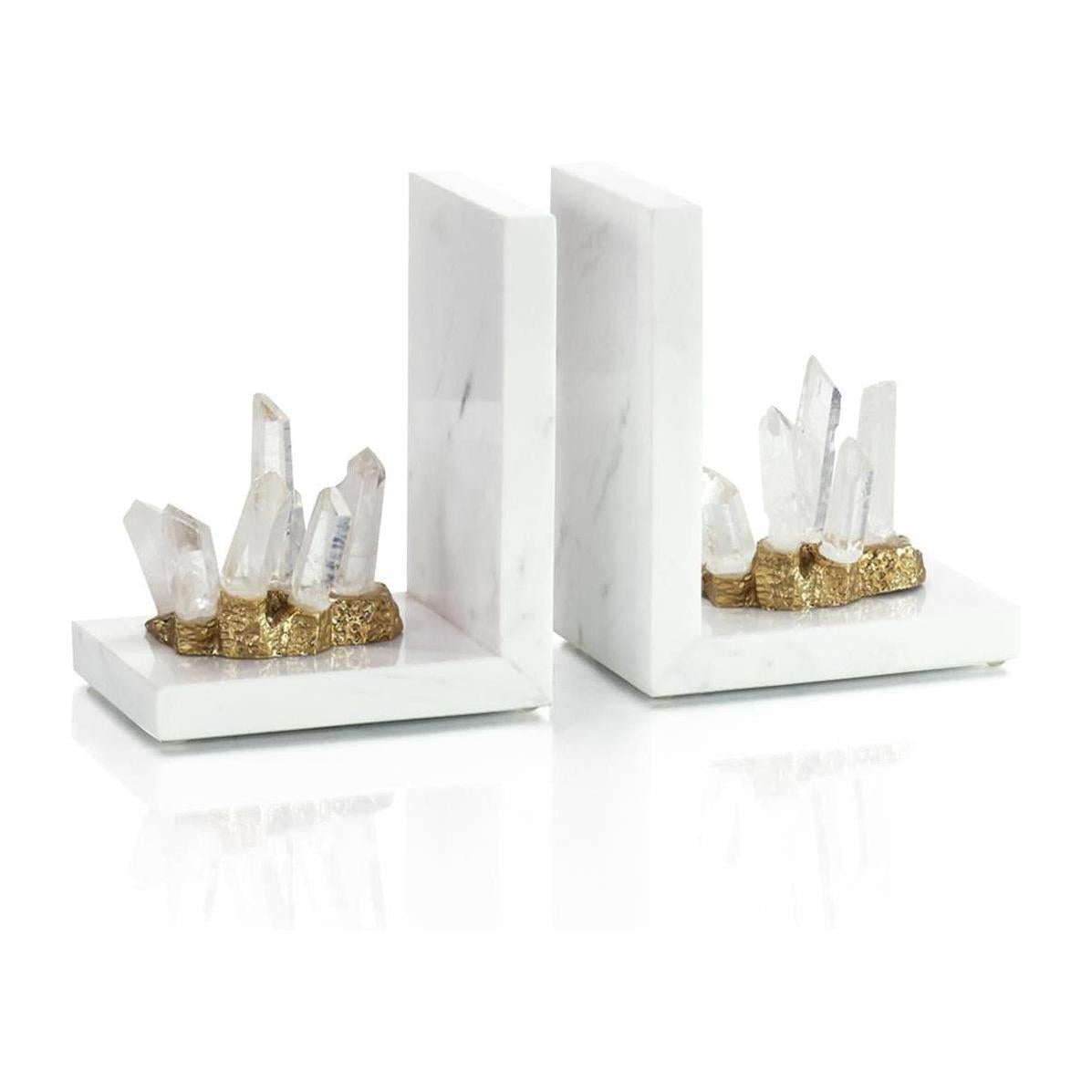 John Richard Decor Crystalline Bookends, Set of 2