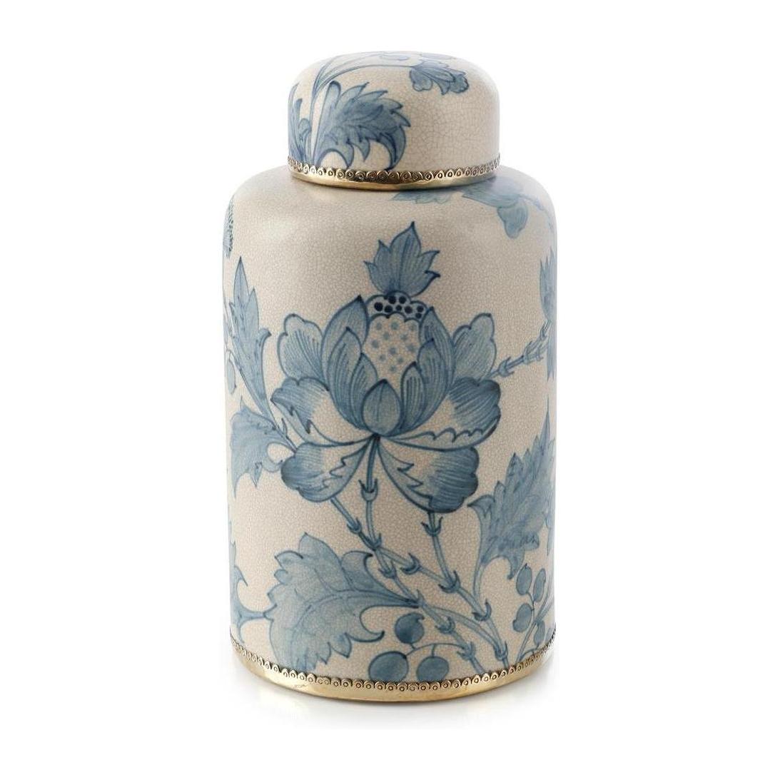 John Richard Decor Lidded Bloom Jar, Tall