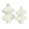 John Richard Decor Echoed Marble Vases, Set of 2