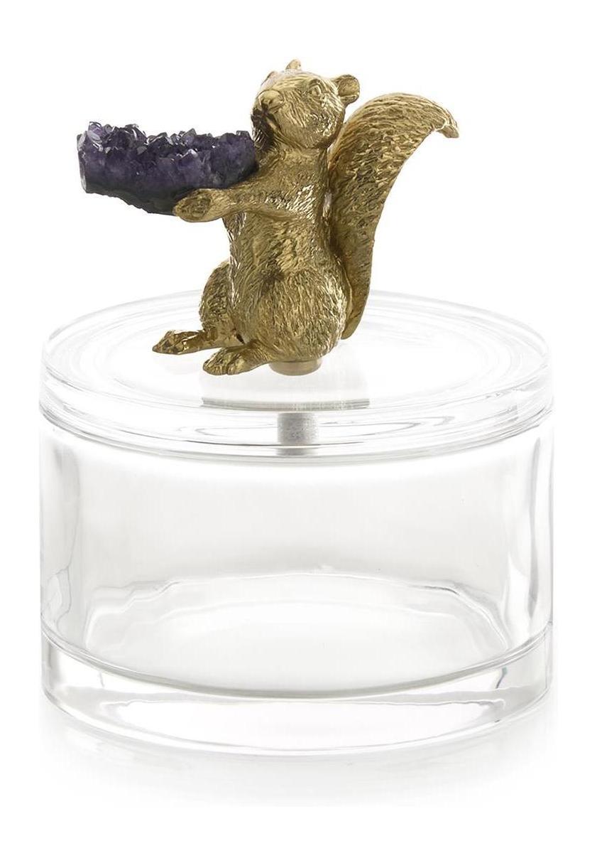 John Richard Decor Brass Squirrel Jar II