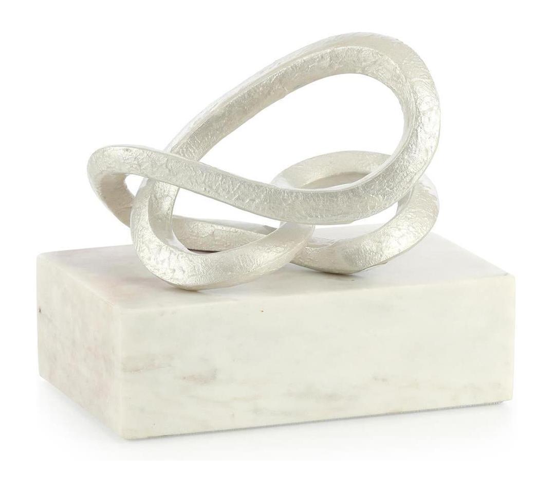 John Richard Decor Abstract Coil Sculpture on Marble