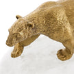 John Richard Brass Bear Sculpture on Selenite