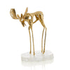 John Richard Abstract Moose Sculpture on Selenite I