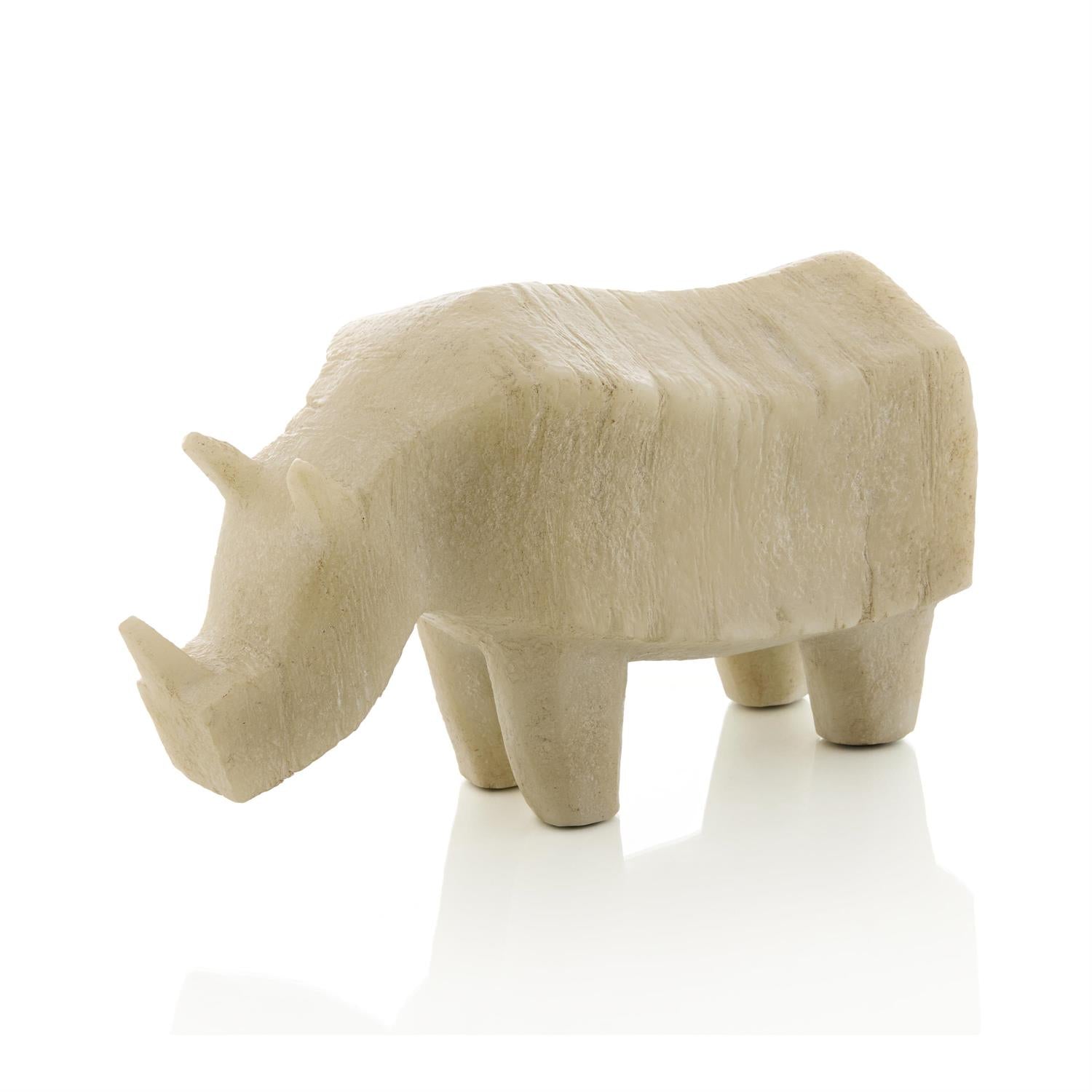 John Richard Cubist Rhino Sculpture