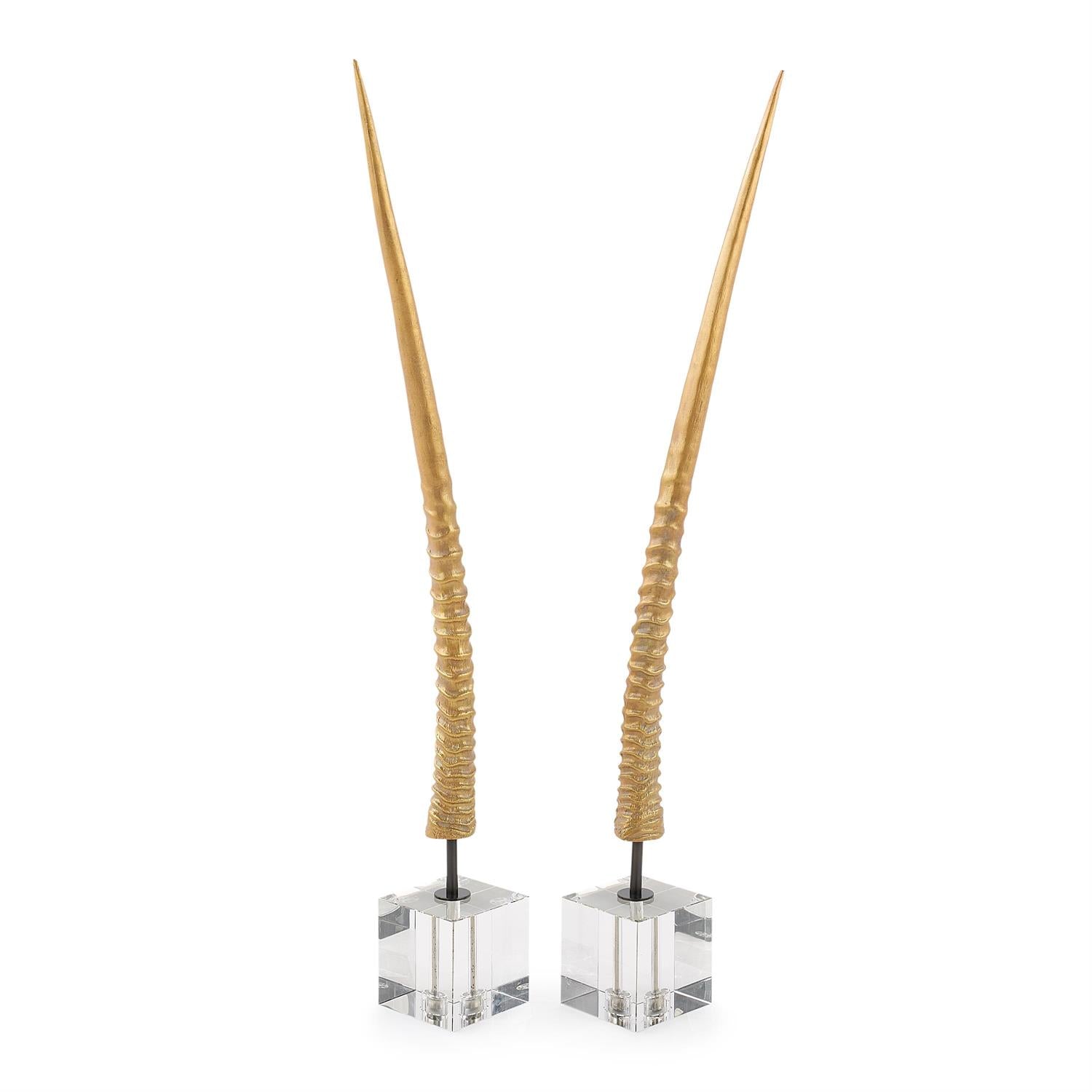 John Richard Horn Sculptures, Set of 2