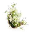 John Richard Decor White Agapanthus Leaf Sculpture